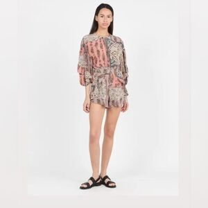 Sessun Print Backless Romper New with Tags Size 36
